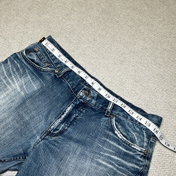 Armani Exchange Light Blue Jean Shorts. Size 12 - Picture 5 of 12